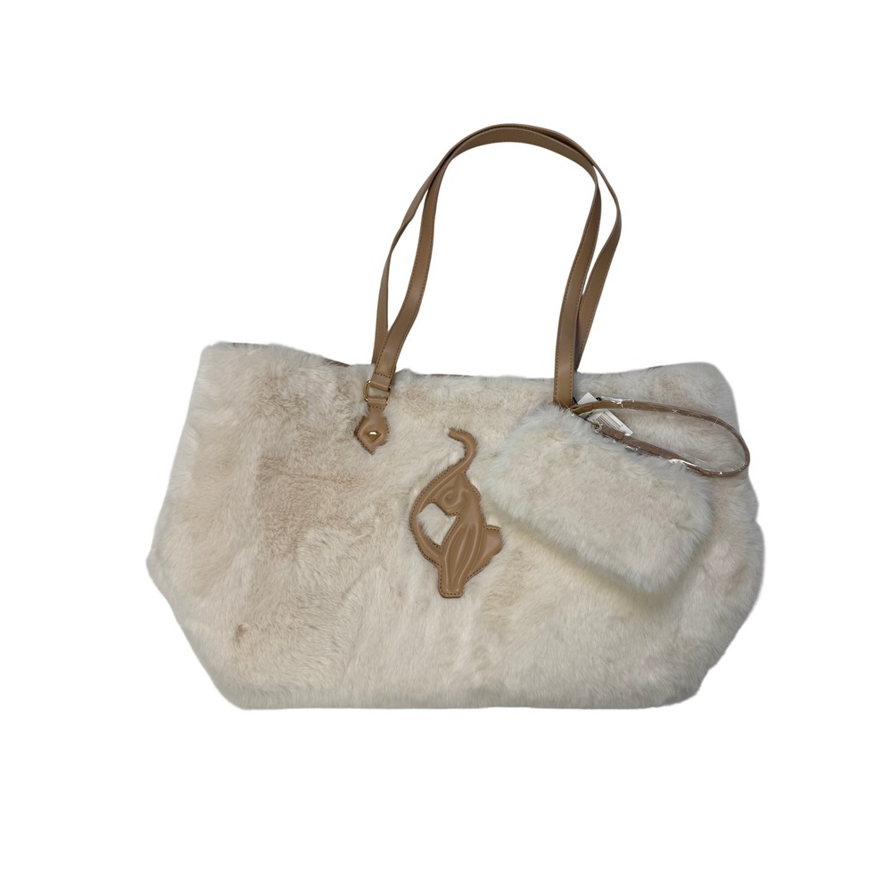 Baby Phat Faux Fur Oversized Tote Bag